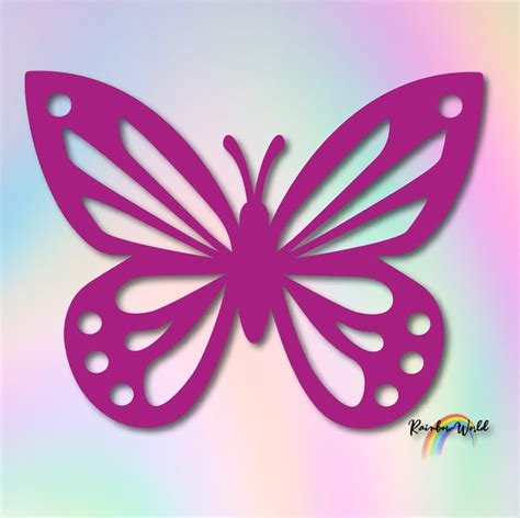 Butterfly Svg Butterfly Template 3d Butterfly Svg Glo - vrogue.co