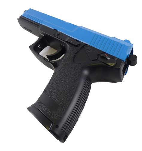 Two Tone HFC MK23 Non Blow Back Airsoft Pistol - Blue | Action Hobbies