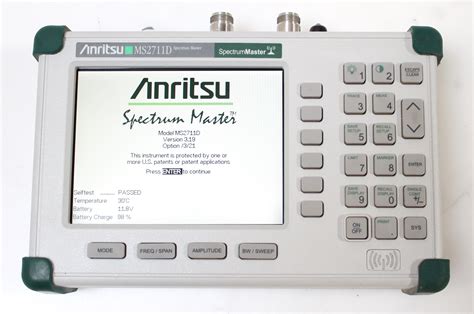 Anritsu MS2711D Color Portable RF Spectrum Analyzer 100kHz to 3GHz . inStock901.com - Technology ...
