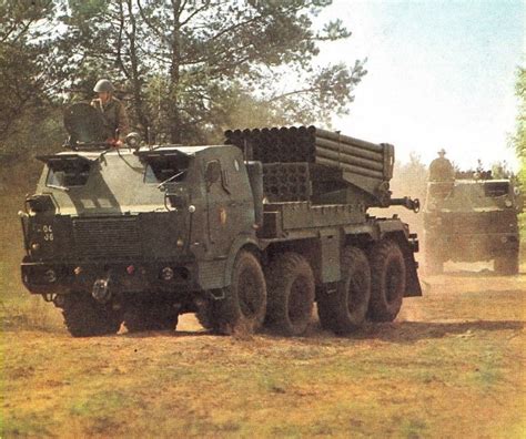 RM-70 MLRS systems of the National People's Army of East Germany. : r ...