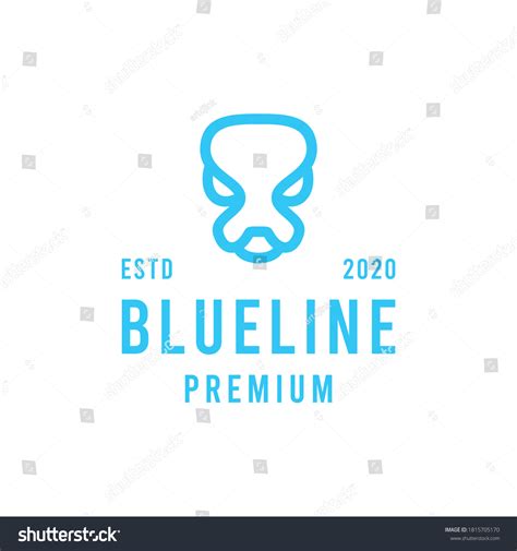 Blue Line Symbol Logo Design Vector Stock Vector (Royalty Free ...