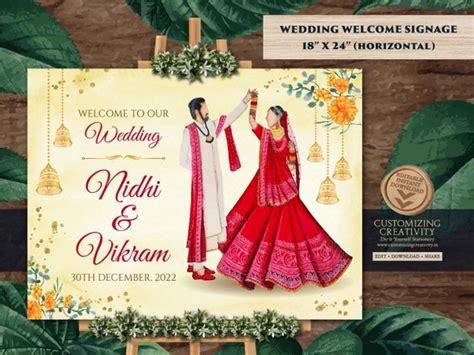 Phera Welcome Sign as Indian Wedding Welcome Board Hindu | Etsy