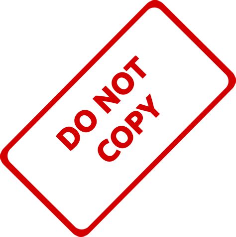 Clipart - Do Not Copy Business Stamp 1