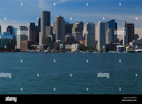 View from Boston Harbour on City Skyline, Boston, Massachusetts, USA Stock Photo - Alamy