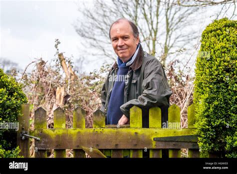 Actor Charles Collingwood, Brian Aldridge from "The Archers", at home ...