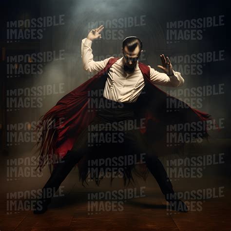 Dracula doing the monster mash at a halloween ball - Impossible Images ...