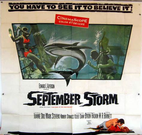 "SEPTEMBER STORM" MOVIE POSTER - "SEPTEMBER STORM" MOVIE POSTER