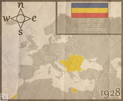 The Romanian Empire, 1928 C.E : r/imaginarymaps