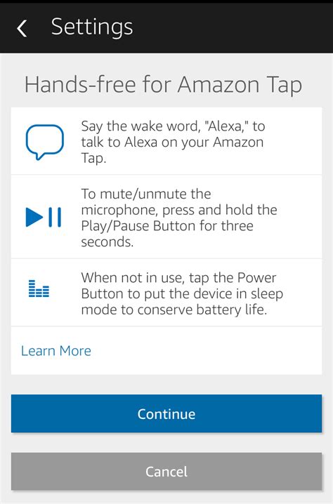 Enable Hands Free Mode on Amazon Echo Tap? from Ask Dave Taylor