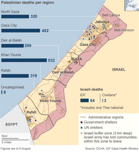 Gaza: Mapping the human cost - BBC News