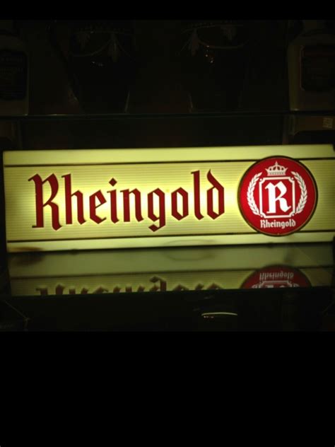 Rheingold Beer Sign Signage, Liquor, Broadway Shows, Gold, Neon Signs ...