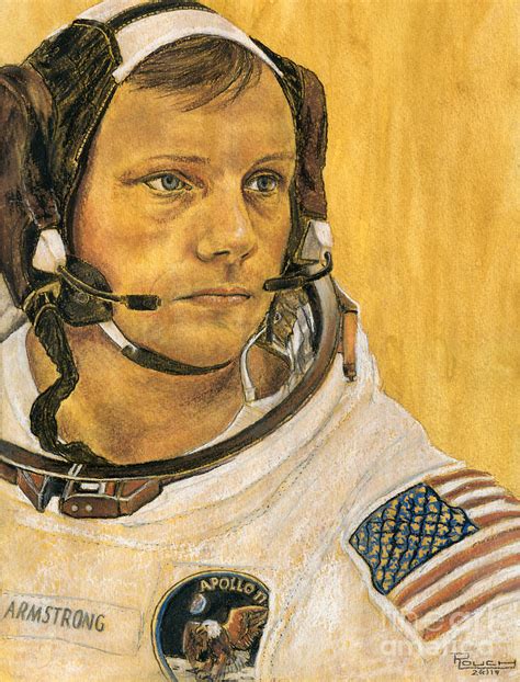 Apollo 11 Neil Armstrong Drawing by Michelle Rouch | Pixels