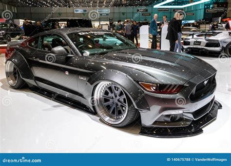 Custom Ford Mustang Sports Car Editorial Stock Photo - Image of model, showroom: 140675788