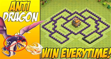 Anti Dragons TH7 (Town Hall 7) War Base Layout With 3 Air Defenses