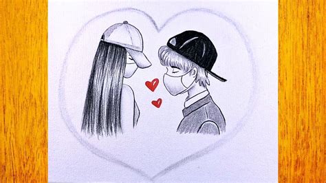 R límite Sí misma dibujos de enamorados a lapiz Compatible con Una ...