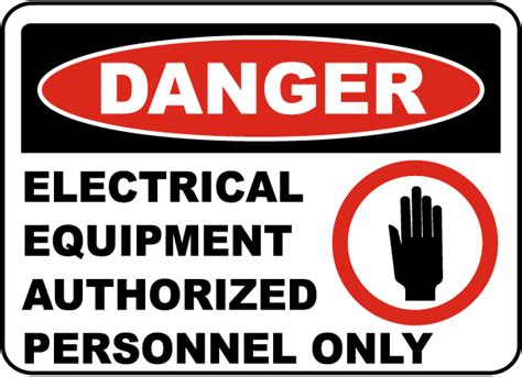 Danger Electrical Equipment Label E3277L - by SafetySign.com