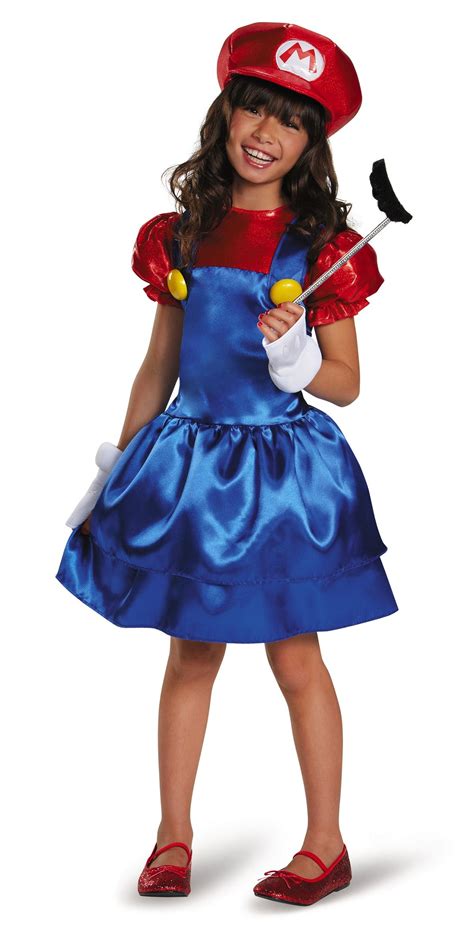 Kids Mario Girls Super Mario Costume | $37.99 | The Costume Land