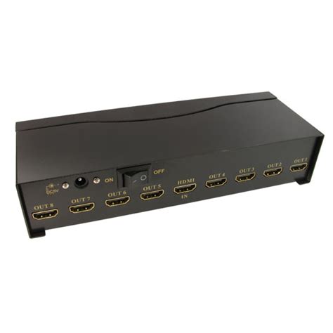 Newlink 8 Port HDMI Splitter Splits the HDMI signal to 8 HDMI displays ...