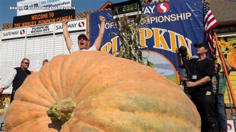 Giant pumpkin weighing more than 2,300 pounds breaks American record Video - ABC News