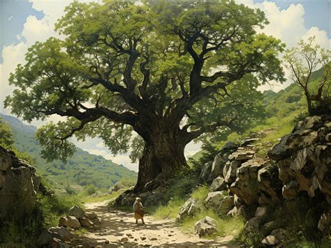 Oak Tree Art Painting Free Stock Photo - Public Domain Pictures