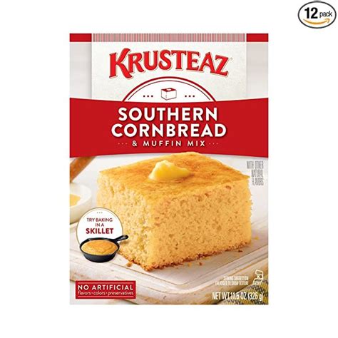 Krusteaz Southern Cornbread and Muffin Mix 11.5 Ounce (Pack of 12 ...