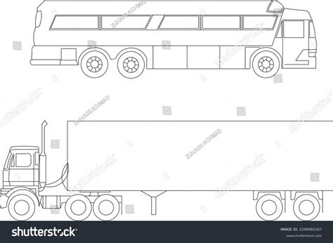 Vector Sketch Illustration Set Industrial Cars Stock Vector (Royalty Free) 2298965267 | Shutterstock