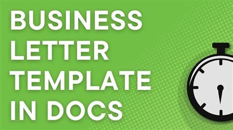 Google Docs tutorial: How to create a business letter using a template ...