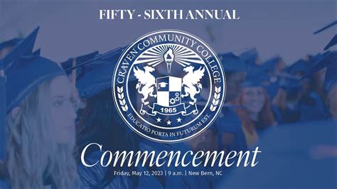 Craven Community College 2023 Commencement Ceremony - YouTube