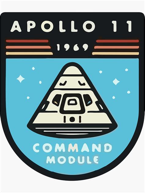 "Apollo 11 Space Design" Sticker for Sale by TaylorBrew | Redbubble