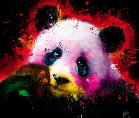 Panda Pop, mixed media by Patrice Murciano | Изображение животного ...