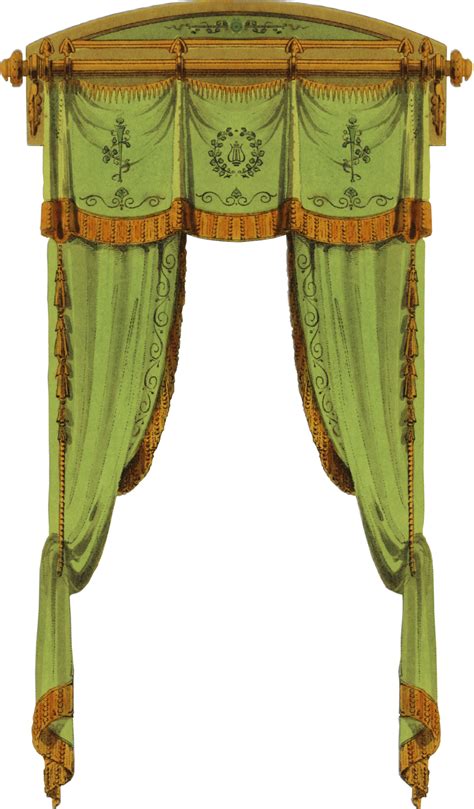1815 French Curtain - Green by EveyD on DeviantArt | Grey curtains ...