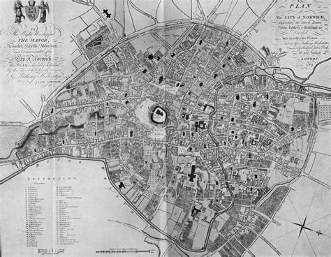 Norwich 1789 Hochstetter | City maps, Map, City