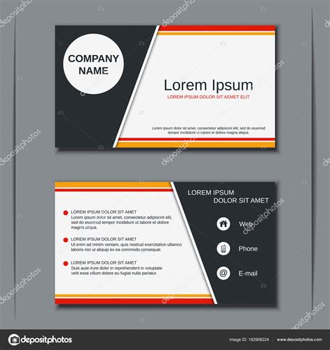 Business visiting card vector design template — Stock Vector © Ulvur #182906224