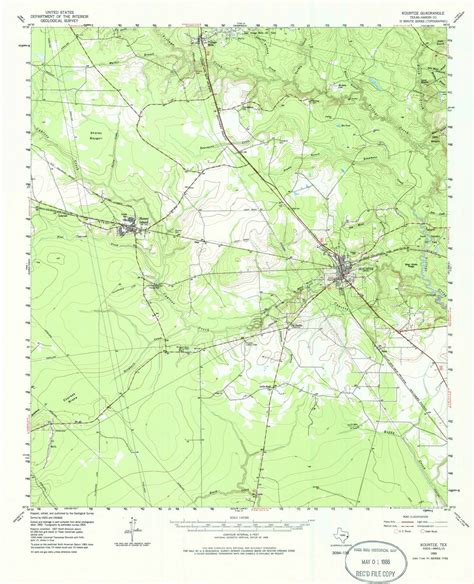 Kountze, Texas 1955 (1986) USGS Old Topo Map Reprint 15x15 TX Quad 117957 - OLD MAPS