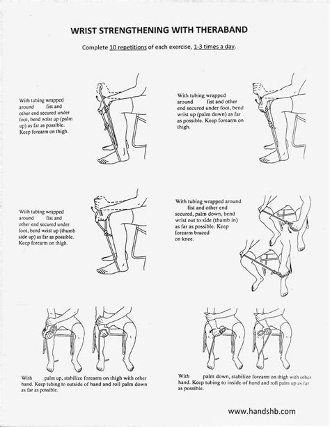 Theraband exercises for stronger wrists. I need to do some of this ...