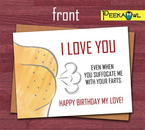 Instant Download Funny Birthday Card - Boyfriend Husband Birthday Funny Card - Printable funny ...