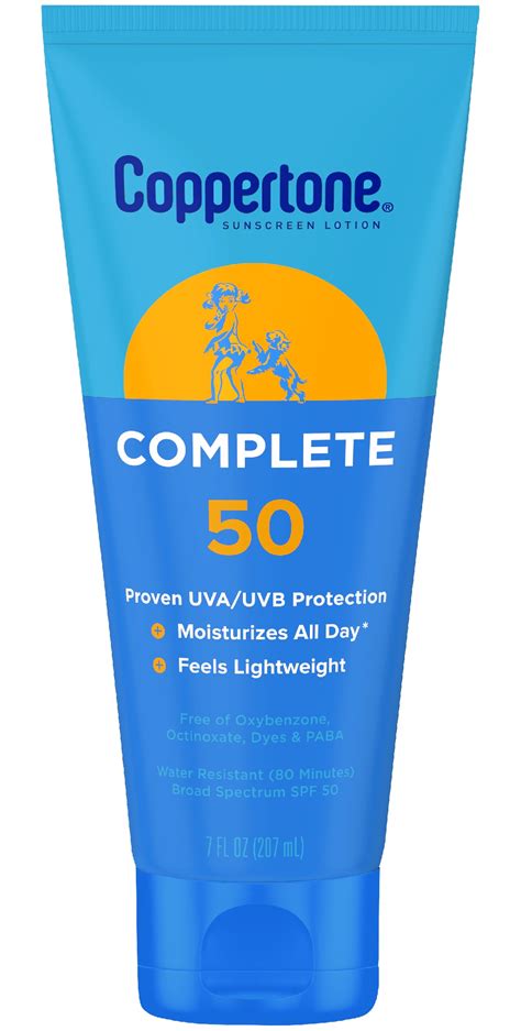 Coppertone Complete Sunscreen Lotion SPF50 ingredients (Explained)