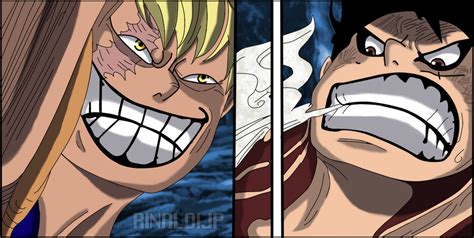 One Piece 838 - Gear 4 Luffy Vs. Cracker True Form by RinaldiJP on ...