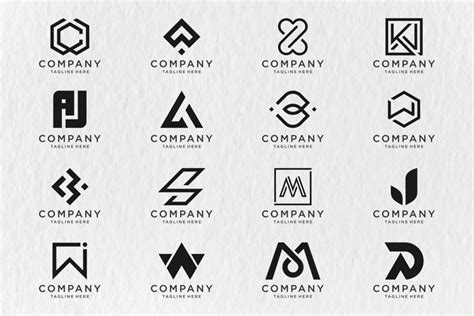 Set of monogram logo design - SVG file - PART 9