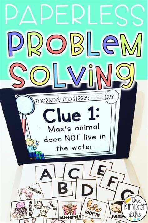 PAPERLESS Kindergarten Math Reading Problem Solving Mysteries BUNDLE | Inference | Problem ...