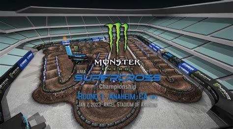 2023 Anaheim 1 Supercross Round 1 – Animated Track Map