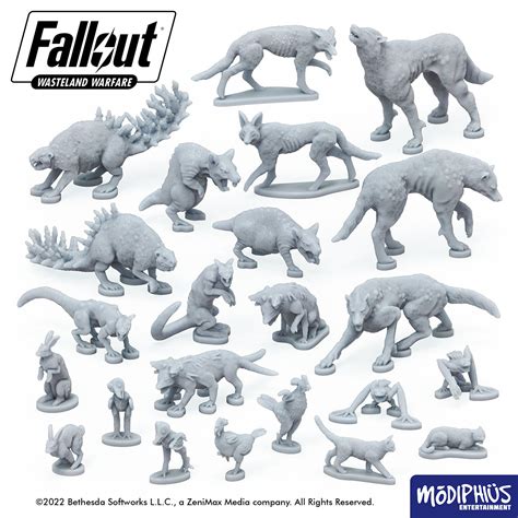 Fallout: Wasteland Warfare - Print at Home - Wasteland Critters STL