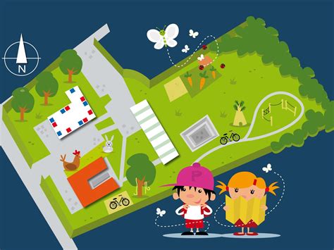 school map by PielOot on Dribbble