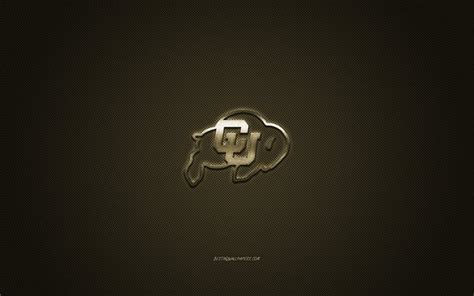 Download wallpapers Colorado Buffaloes logo, American football club, NCAA, golden logo, golden ...