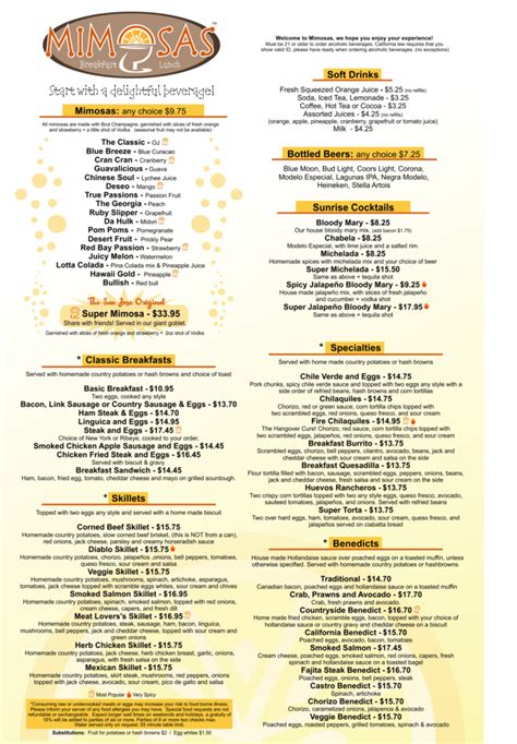 Menu Restaurant Mimosa Hôtel De La Marine | AUTOMASITES