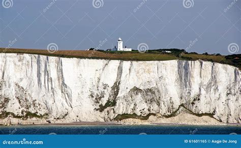 White Cliffs of Dover and Lighthouse Stock Image - Image of high, chalk: 61601165