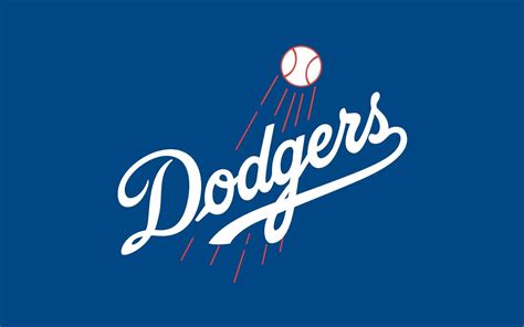 Download Very Basic Blue Dodgers Logo Wallpaper | Wallpapers.com