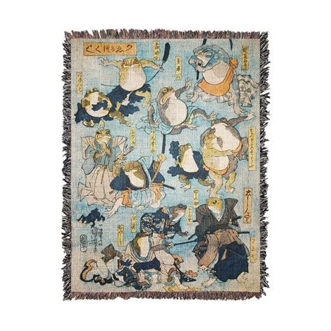 Kaeru (Frog) Battle Blanket | Japanese American National Museum Store