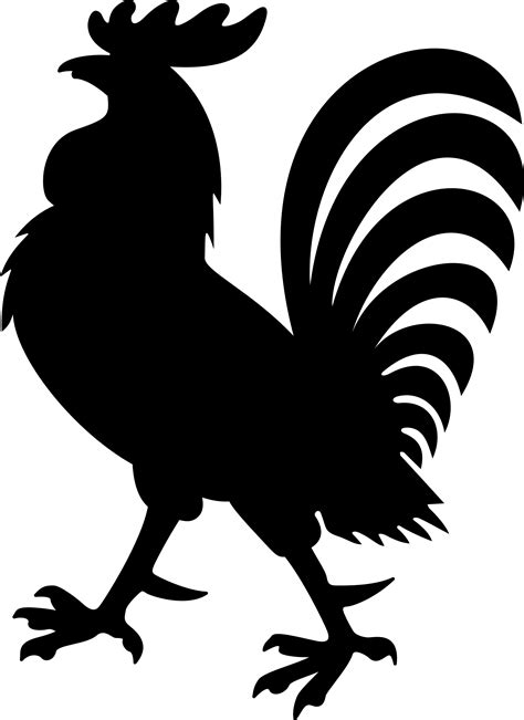 Clipart - Rooster Silhouette 2