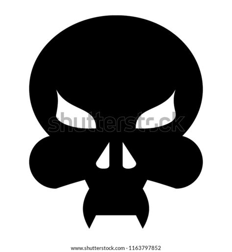 Scary Skull Tattoo Design Stock Vector (Royalty Free) 1163797852 | Shutterstock